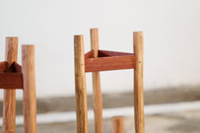Load image into Gallery viewer, Green Wood Plant Stands