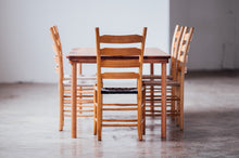 Load image into Gallery viewer, Green Wood Dining Chair